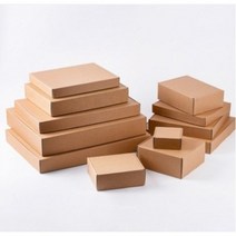 일체형 선물상자 크라프트 포장 박스 크래프트 단상자 종이케이스 택배 답례품 기프트 낱장, 25ML_일체형 크라프트/012 (21x15x4)