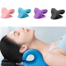 주요커머스 넥스트레쳐 목 베개 경추 스트레칭 c커브기구, 블랙, 1개