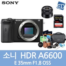 소니 A6600 16-50mm 128패키지 미러리스카메라, 08 소니A6600+35mm/128G풀패키지