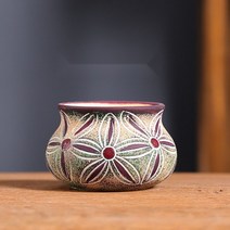 빈티지토분 다육이 화분 도자기 수제 토분 돌화분 다육 선인장 미니식물 테라코타 세라믹, 표준, 스타일 1