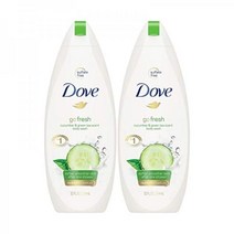 Dove 도브 바디 워시 12 oz 고 프레쉬 Cucumber & 그린티 Fl Oz (2팩)