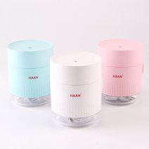한경희생활과학 초음파 무선 미니 소형 가습기 1+1, HTM-500C(화이트), HTM-500C(핑크)
