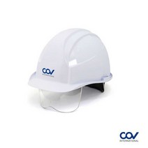 세이프티유 COV A형 일반 보안경 건설 현장 공장 산업용 안전모, 인쇄4도, 블루