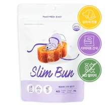 페토메디 강아지 다이어트 간식 페토메디 이지 슬림번 70g, 1팩, 블루베리 요거트