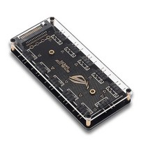 10 포트 RGB 팬 허브 PC 컴퓨터 데스크탑 5V 3PIN ARGB 확장 분배기 SATA 전원 어댑터 지원 기가 바이트 MSI ASUS