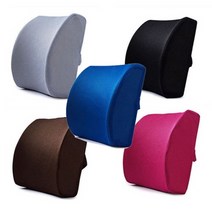 의자허리받침 대형등쿠션 요추받침대 사무실의자쿠션 차량용등받이쿠션 허리디스크쿠션, 등받이쿠션-그레이