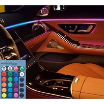 엠비언트 라이트 앰비언트 LED 무드등 자동차 차량 차량용, 1채널 16칼라 RGB LED+광섬유 1M