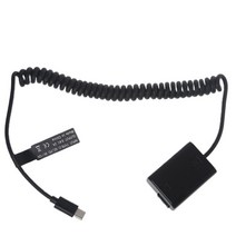 NP-FW50 더미 배터리 USB-C 커플러 어댑터 저속 사진 촬영을위한 배터리 교체 시간 단축