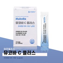 뮤코바 C 플러스 초유 단백질 포스트바이오틱스 프리바이오틱스 유산균 30포, 2g