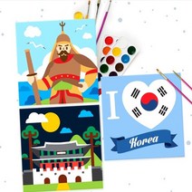 에이블 diy 유화그리기 역사시리즈 거북선 신사임당 어린이 유화 색칠하기, 02.이순신