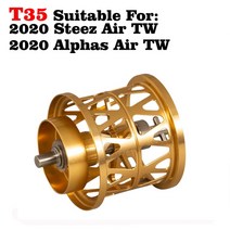 2021 새로운 DIY 초경량 스풀 4.8g/7.1g Daiwa Steez CT & Alphas Air TW /Morethan/ Zillion/ Ryoga/T3/Me, 12 T35 Golden New