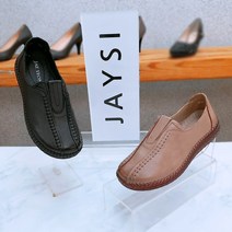 제이시 소가죽 여성 엄마선물 부드러운 여자 단화 3cm K029 컴포트화