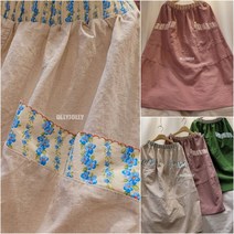 영앤클래시 여름 고무줄치마 예쁜 꽃무늬 포켓 스커트 올리졸리3A3M50