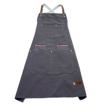 세븐에이치 X형 바리스타 공방 작업용 앞치마, 그레이