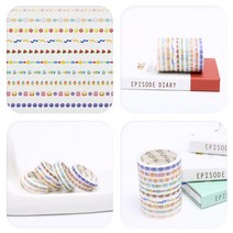 큐트 디자인 마스킹테이프 10종 다꾸 마테 다이어리꾸미기 미술수업, 상세페이지 참조, 상세페이지 참조, 상세페이지 참조