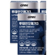 건조한 눈 개선 GNM 루테인 오메가3 3박스 총 3개월분 눈건강 비타민A 비타민E, 1) 루테인오메가3 3박스 (총 3개