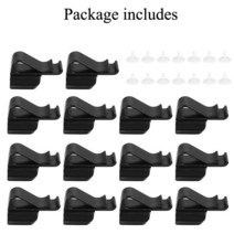 14 Pcs 골프 퍼터 클램프 클립 퍼팅 홀더 주최자 블랙 플라스틱 화이트 마커 휴대용 훈련 도구 골프 클럽 그립, 팩 14 PC