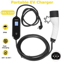 EVSE EV 충전기 레벨 2 16A 휴대용 전기 자동차 가정용 충전 Iec 62196 슈코 플러그 230V 694756, type2 5M 694756