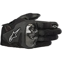 Alpinestars블랙z L 알파인스타MX1 에어 V 통기성 가죽 오토바이 장갑, XX-Large, 블랙