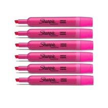 샤피 탱크 형광펜, 6개입, 핑크
