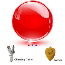 드론 선물 장난감 카메라 VR 미니 플라잉 볼 부메랑 플라이 Orb 매직 LED 조명 호버 노바 스피너 완구 어린이, 중국, 빨간색
