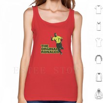 풋살화 Orginal Ronaldo Tank Tops 조끼 민소매 브라질 9 축구 풋살 스포츠 스페인 Goal Striker Forward