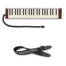 HAMMOND 건반 하모니카 PRO-44Hv2 아코 모델 + 어깨 끈 블랙 (로고 刺繡 세트) KSH-1, 자세한 내용은 참조, 자세한 내용은 참조