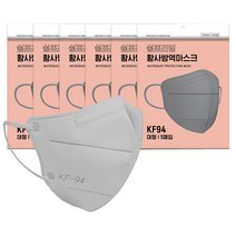 쉼표리빙 KF94 그레이 대형 5매X6팩, 1팩