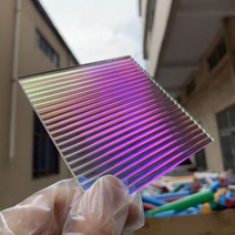불투명아크릴 아크릴판 대형 판넬 200X200X3mm 골판지 플레이트 플렉시 유리 장식 아크릴 시트 무지개 빛깔, 01 Rainbows_06 300x300mm 5PCS
