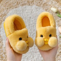 털신발 어린이 슬리퍼 겨울 어린이 면화 신발 따뜻한 모피 미끄럼 방지 아기 소녀 실내