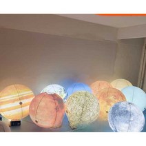 달 발광 조명 야간 대형 보름달 장식 축제 야외 벌룬, 60cm 두께