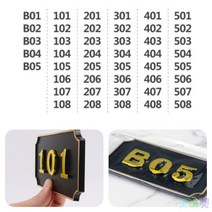 굿마켓 사각 호실판 검정 1P 404 객실번호 호실명패, 301