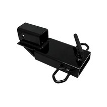 Extreme Max 5001 1373 Clamp-On Forklift Fork Hitch Receiver Adapter - 2 Black