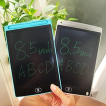 드로잉 태블릿 패드 LCD 필기 보드 그래피티 스케치패드 장난감 칠판 매직 선물 8.5 인치, 06=파란