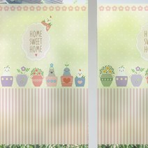 무점착반투명시트_큐트레빗디자인01_C02_W120xH180cm, 더썸스탈 본상품선택