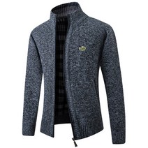 플리스자켓 야상가을/겨울용 가디건 남성 양털 지퍼 스웨터 재킷 슬림핏 니트 코트 두꺼운