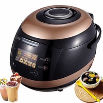 JSQS Commercial Pearl Pot with Smart Touchscreen 5L Fully Automatic Tapioca Boba Cooker with Non-St, 1, Red
