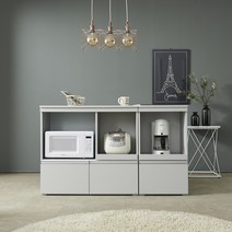 로지 아일랜드식탁연장 확장형 아일랜드 식탁 꾸미기 홈바1800 수납장, 화이트, 서랍홈바