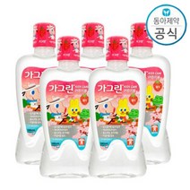 동아제약 가그린 어린이 380ml 사과 딸기 풍선껌 가그린 키즈 가글 충치예방_딸기맛, 딸기맛5개