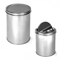 국내산 스테인리스 스윙휴지통 기저귀통 국민휴지통, 12L