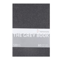 하네뮬레 Hahnemuhle 그레이북 휴대용 스케치북 하드커버 고급 입문자 전문가용 드로잉 북 A5/A4 사이즈, 40매, A5