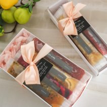 달콤트리 수제청 한포씩 간편한 과일 스틱청 차 디저트 집들이 간단한 수제 선물세트 선생님선물 돌잔치 결혼 결혼식 고급 답례품, 쇼핑백없음, 6포