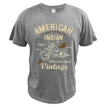 오토바이티셔츠 바이크의류 옷 의류 자켓 슈트 라이딩자켓 레트로 빈티지 아메리칸 인디언, 회색, eu 사이즈 xxl