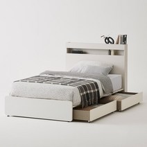 한샘 클로즈 침대 SS 슈퍼싱글 코튼그레이 (하부서랍 포함 매트별도)