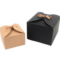 심플 무지 접이식 단상자 크라프트 에그 타르트 백일 떡 쿠키 화과자 초콜릿 악세사리 팔찌 비누 답례 답례품 선물 기프트 기념품 고급 포장 케이스 종이 박스, 블랙-대