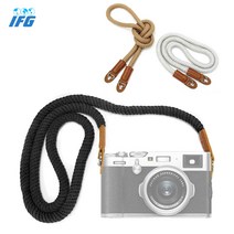 IFG 카메라 넥스트랩 로프스트랩 캐논 니콘 소니 삼성 올림푸스 파나소닉, 1개, 블랙(75cm)