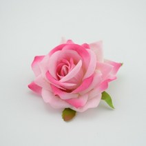 웨딩카 장식 웨딩카 리본 웨딩카 꽃 장식세트 인공 꽃 6CM 실크 장미 신부 손목 소재 홈 장식 웨딩 카 스크, 01 pink_02 10 pieces