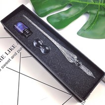 유리 글라스 딥펜 잉크 크리스탈 캘라그라피 선물, AB