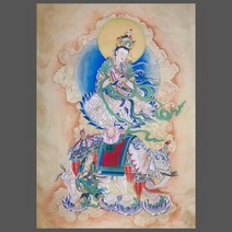 보현보살 문수보살 나무아미타불 개업고사상 부처상 불상 불교용품 사만타하드라 보살의 초상화 단단한 나, 01 1_01 15X20cm