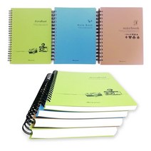 [조한스토어] 영진 스프링노트 PP표지 유선노트, 1권, 중_5000 25절 23줄(색상랜덤)